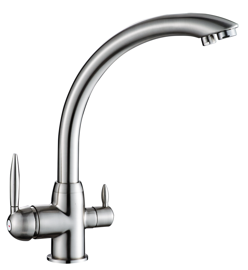 Elegant Chrome Kitchen Mixer Faucet with Premium Water Flow(HCK-777-SS)