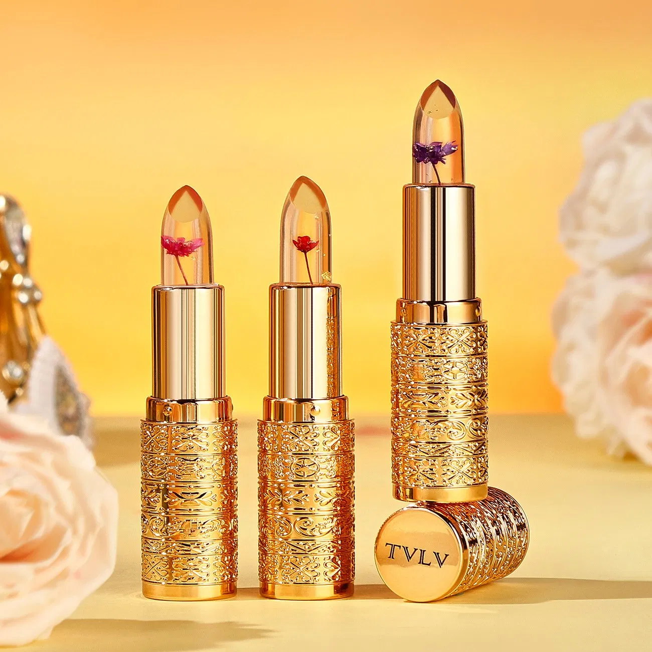 Autumn and Winter Long-Lasting Lip Balm with Floral Essence