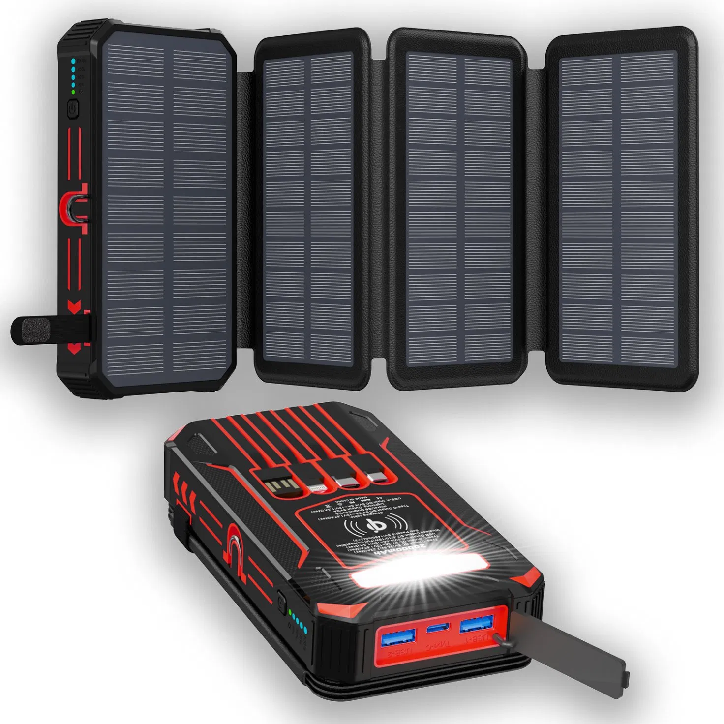 24000mAh Foldable Solar Mobile Power Bank Charger