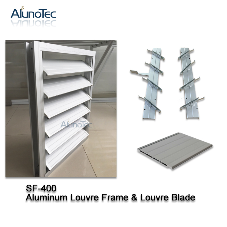 Aluminum Security Louvre Window Glass Inserts Blinds Louvered Window