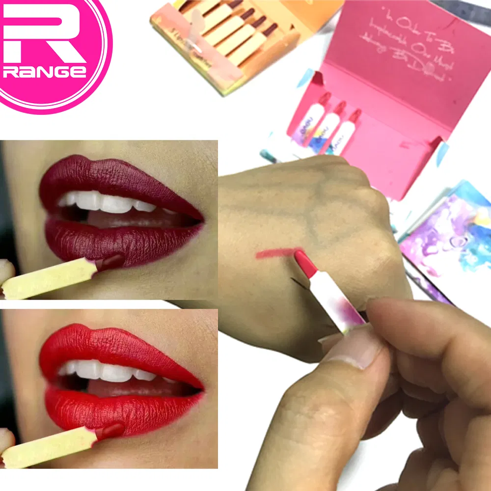 Same Red Cosmetics Small Explosion Matches Lipstick Makeup Artifact Ins Super Hot OEM