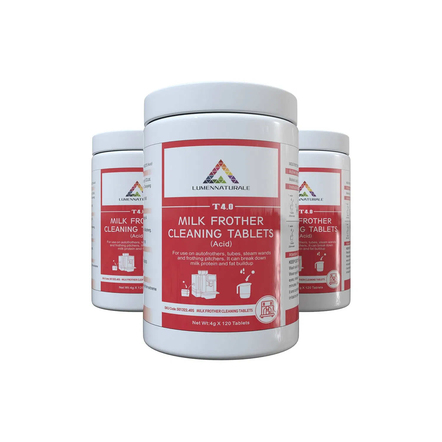 Professional Detergent Coffee Machine Milk Frother Cleaning Tablets for Cafes