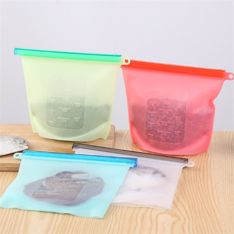 Customized Reusable Food Grade Silicone Fresh-Keeping Bags, Snack Sandwiches, Children's and Baby Food Storage Bags