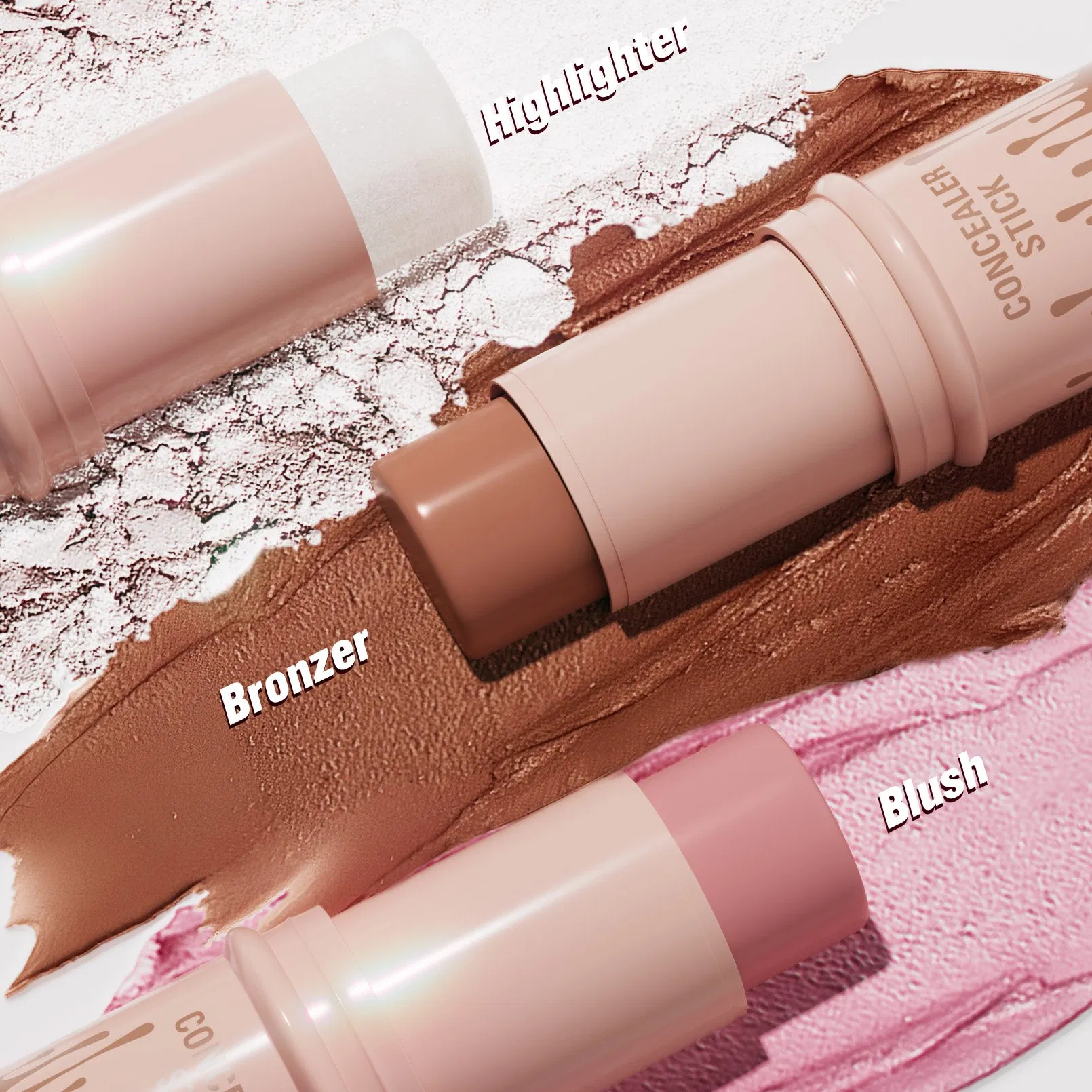Wholesale Bronzer and Highlighter Makeup Custom Vegan Cruelty Free Long Lasting Cream Bronzer Contour Stick