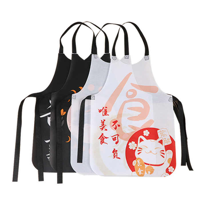 Print Disposable Aprons for Adults and Kids Waterproof and Oilproof Bib