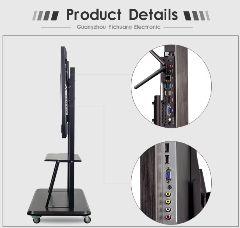 55-98inch 4K Touch Screen Smart Board Interactive Flat Panel Interactive Whiteboard