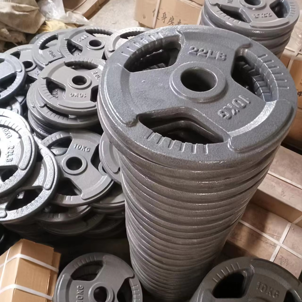 Диски чугунные для штанги олимпийские