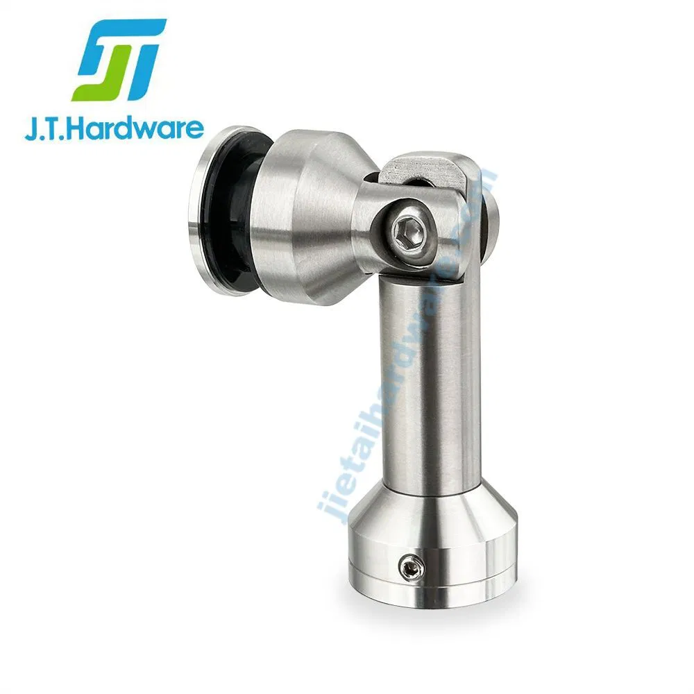 Stainless Steel Glass Door Pivot Systems Glass to Wall Corner Connectors