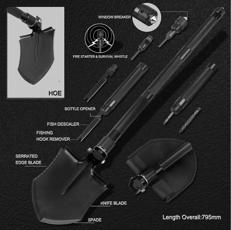 Multi Function Folding Survival Spade (#8450A)