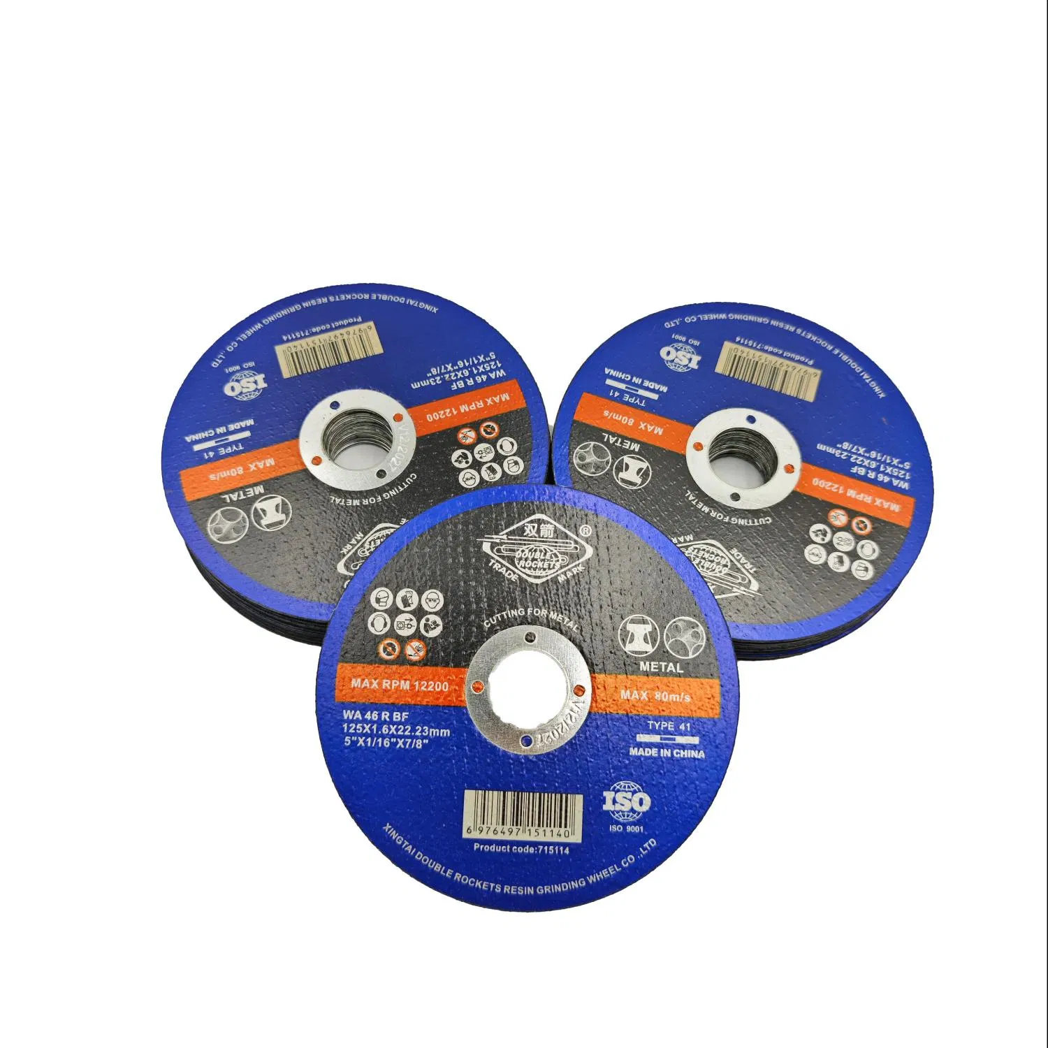 125*1.2*22.23mmm 5 Inch T41 T42 Ultra Thin Cut off Disc Grinding Disc Multi-Purpose Metal Abrasive Cutting Disc