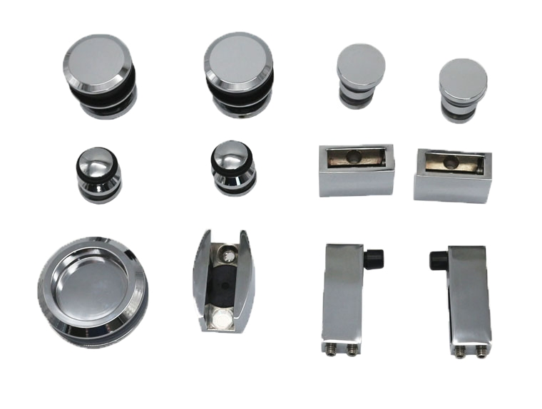 Hydraulic Sliding Glass Barn Door System Frameless Glass Soft Closing Shower Room Sliding Door Hardware