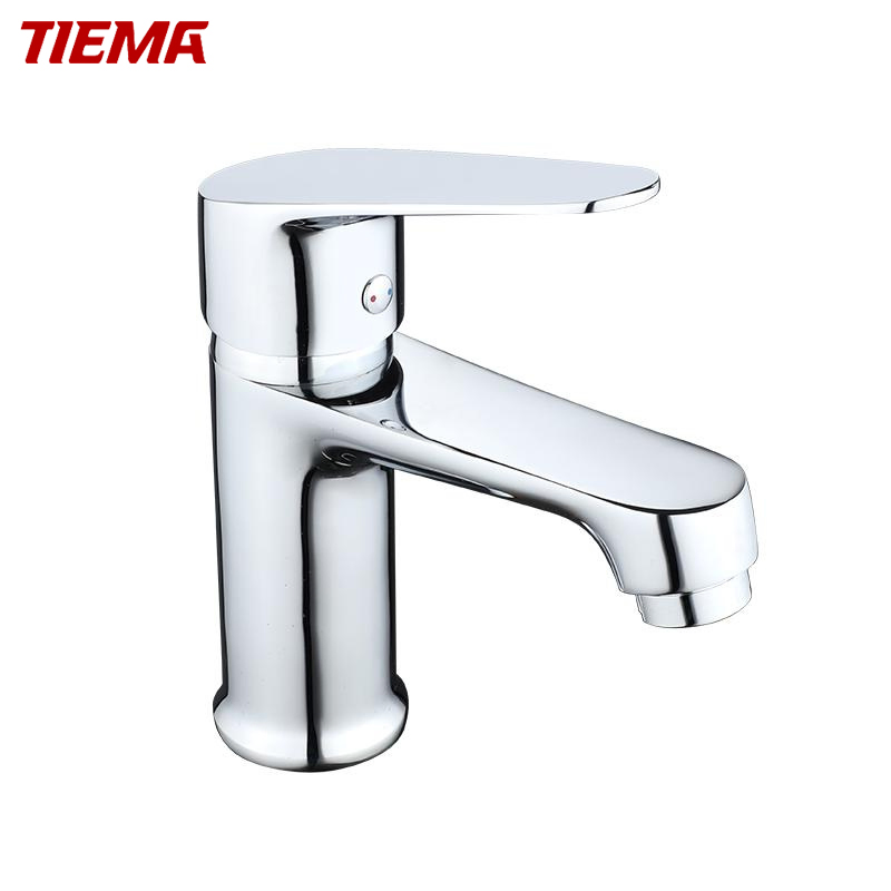 Смеситель для раковины однорычажный из латуни и цинка