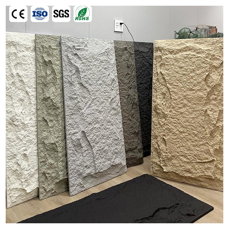 PU Stone Wall Panel with Waterproof and Frost Resistant Properties Faux Mushroom Stone