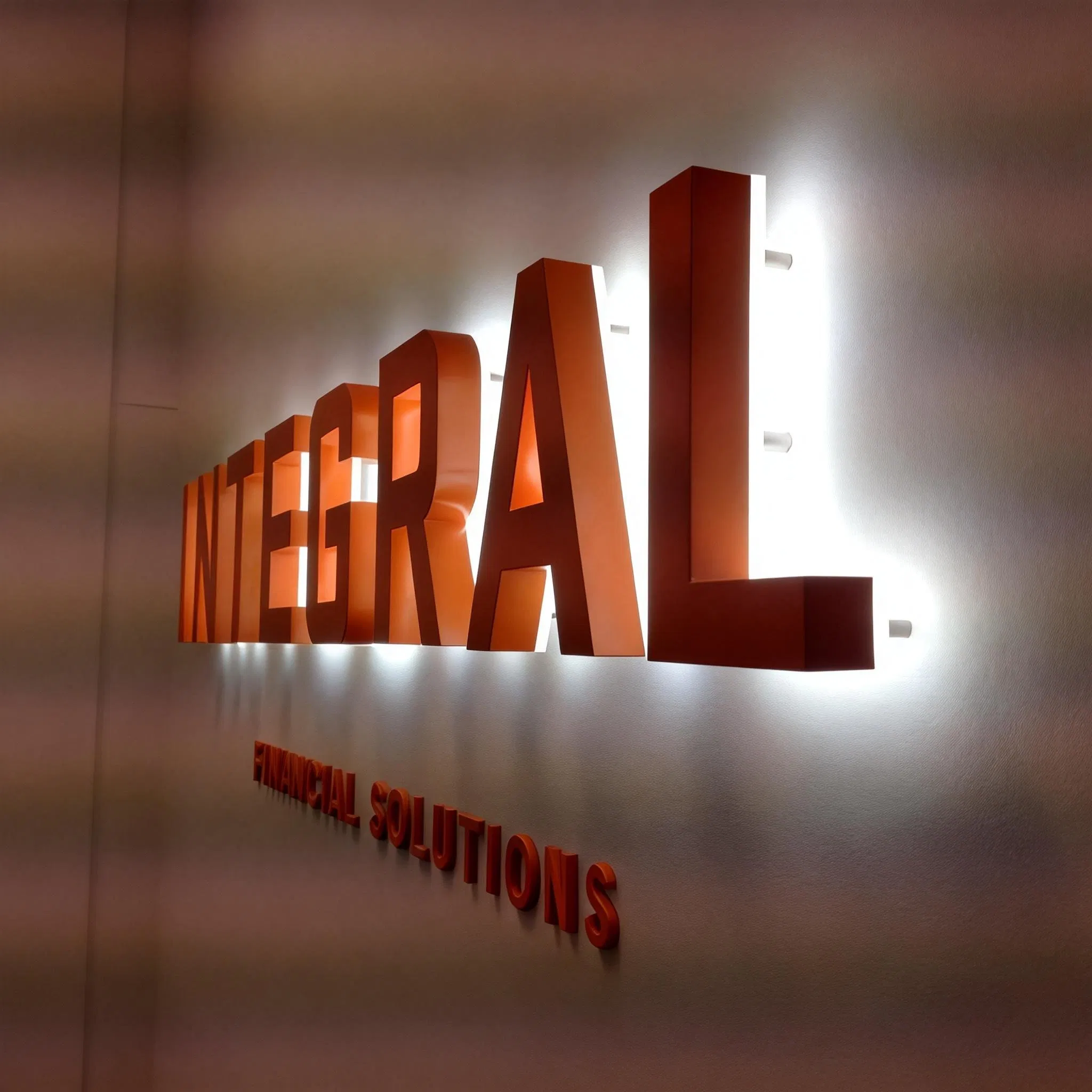 Custom LED Illuminated Sign with Brand Logo for Indoor Advertising