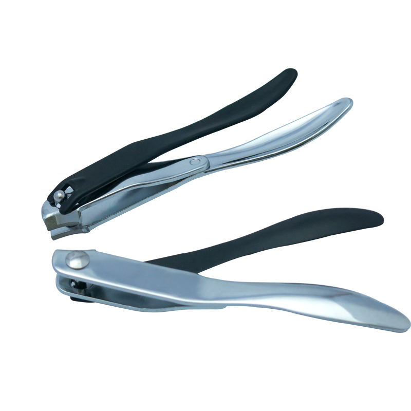 Side Blade Longer Handle Nail Clipper for Cuticle Trimming with Powder Coating (113P)