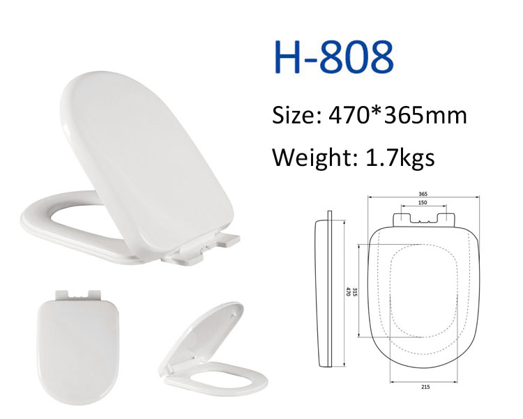 Hot-Sale Economic Plastic Slow Close Sanitary Seat Cover