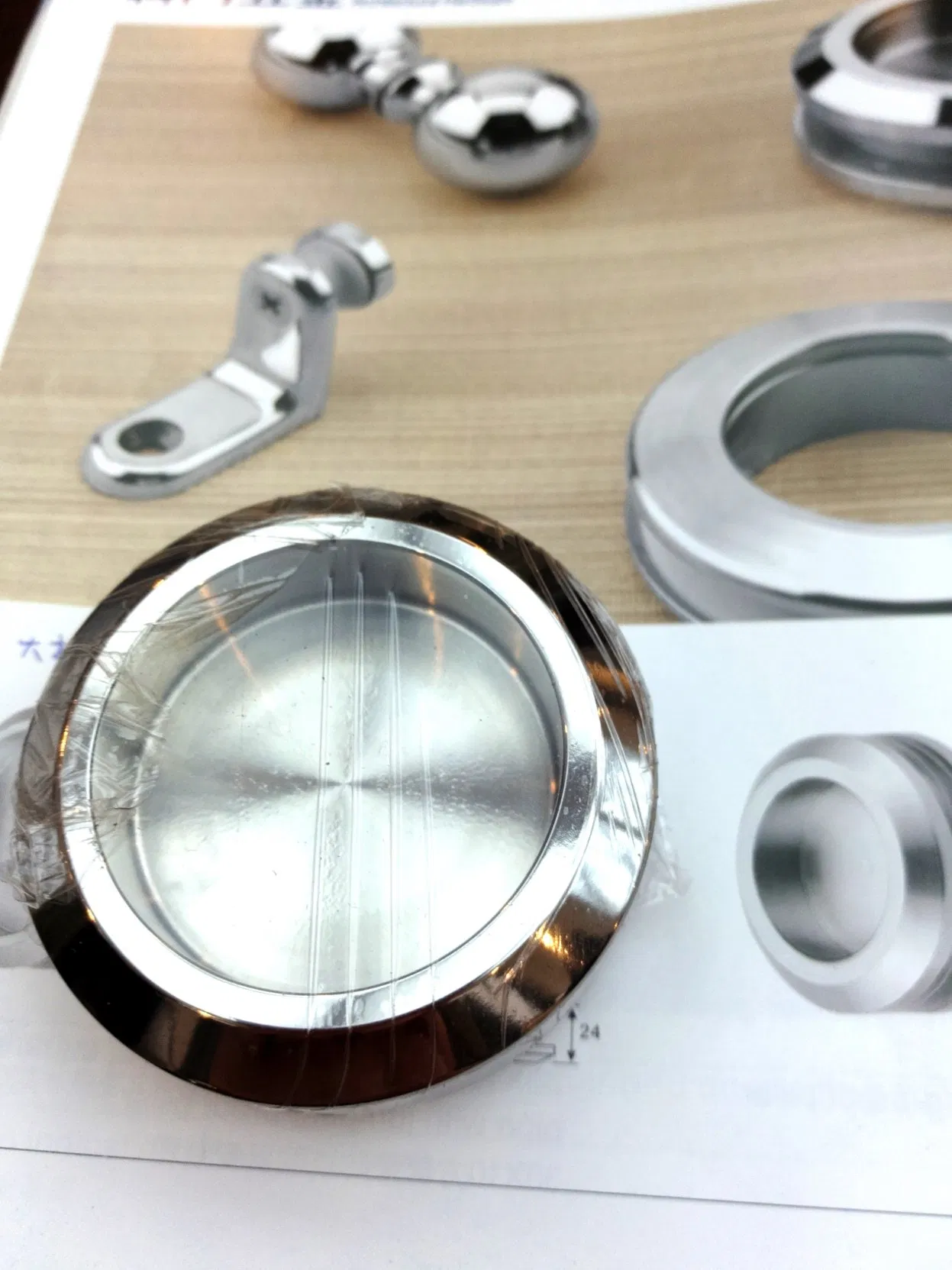 Stainless Steel Door Pull Knob Concealed Handle for Glass