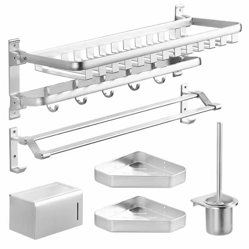 Zinc Black Bathroom 6-Piece Set Pendant Shower Room Part Odn-20011-18