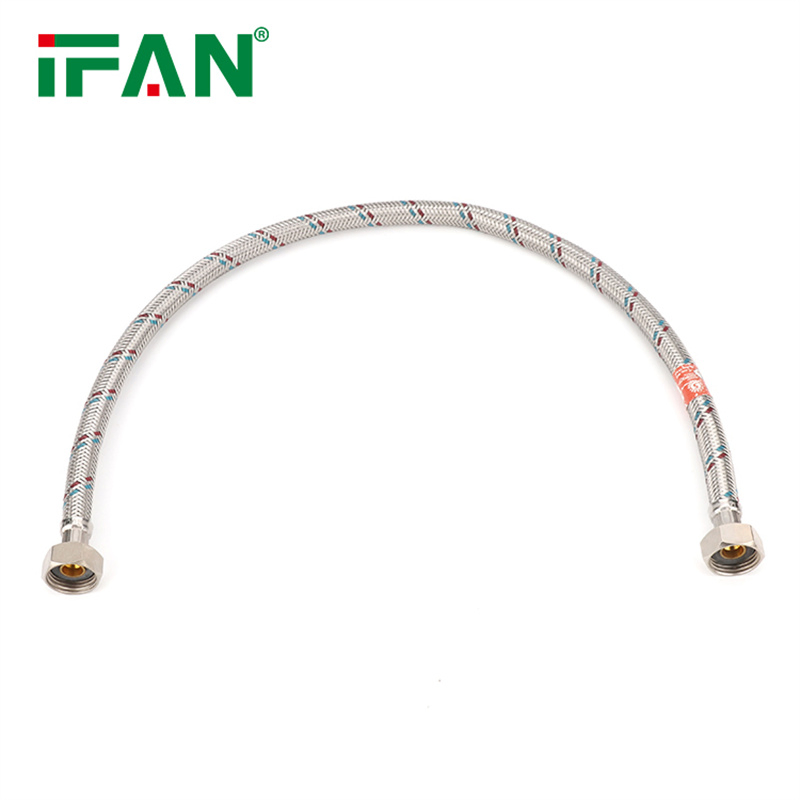 Ifan Wholesale Plumbing Hose Silver Cover Aluminum Stainless Steel Braided Hose