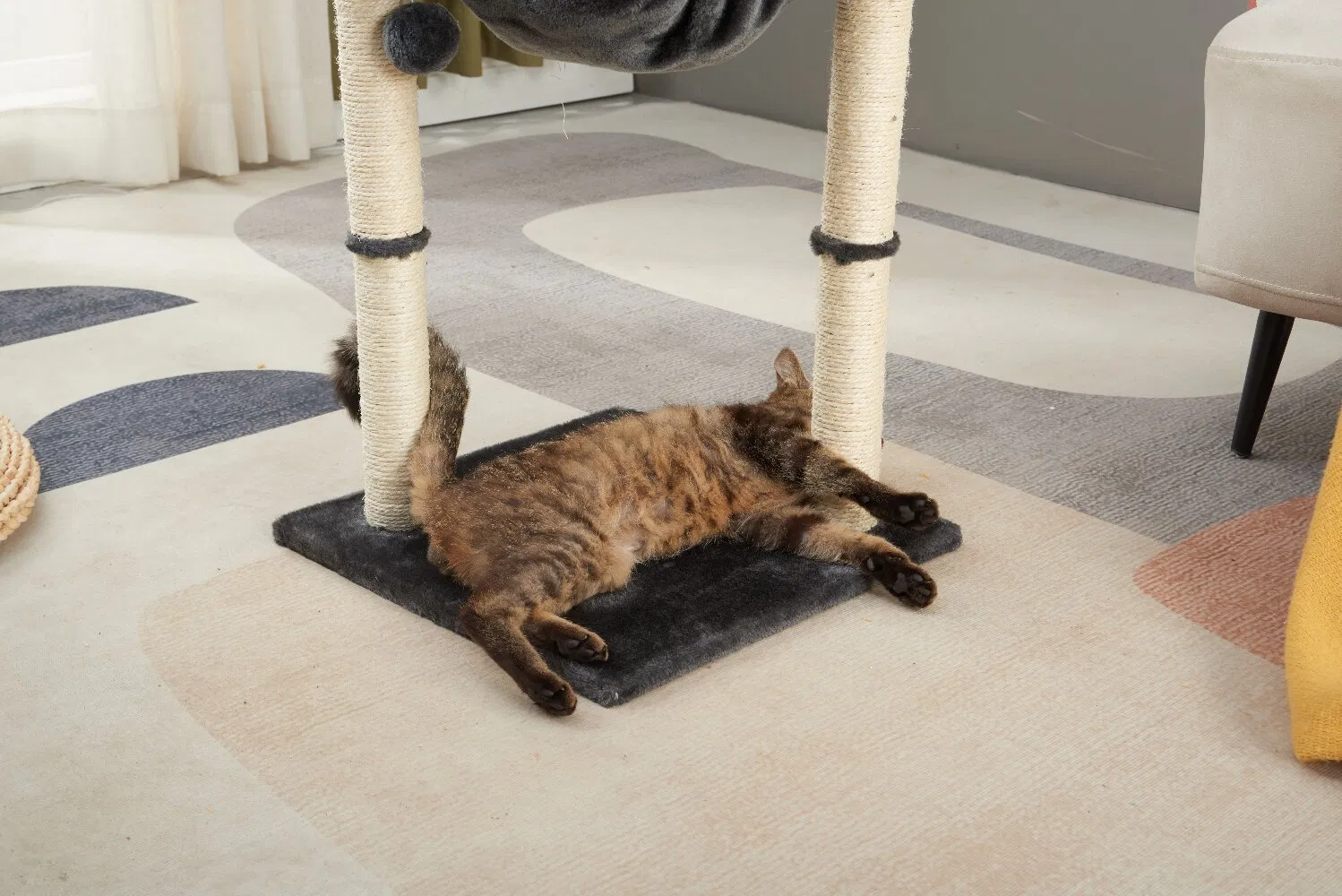 Multi-Functional Solid Wood Cat House for Play and Rest