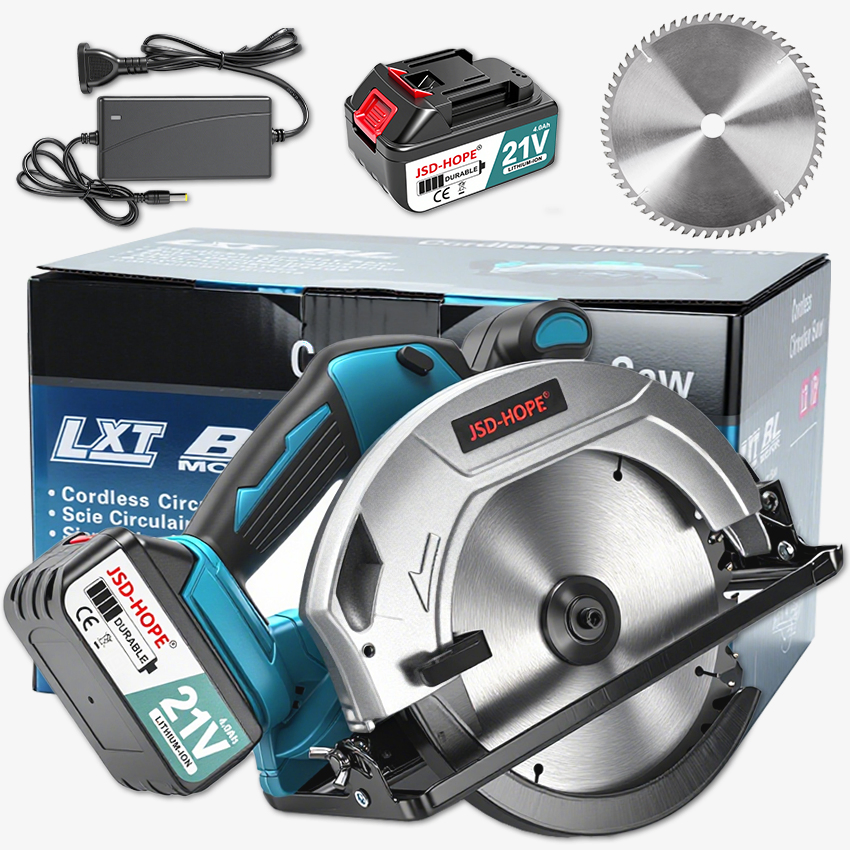 21V Brushless Lithium-Ion Circular Saw - Suitable for Woodworking and Decoration