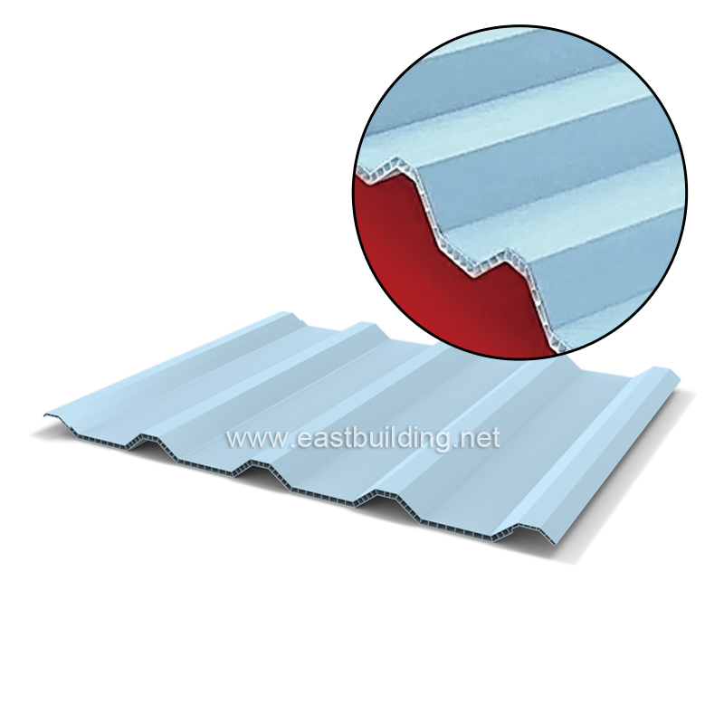 Free Samples PVC Twinwall Hollow Sheet Corrugated PVC Lamina De Plastico for Heat Resistant Ridge Tiles Roof