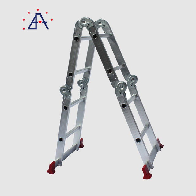 16.5 FT 5m Portable Aluminum Telescopic Ladder with En 131