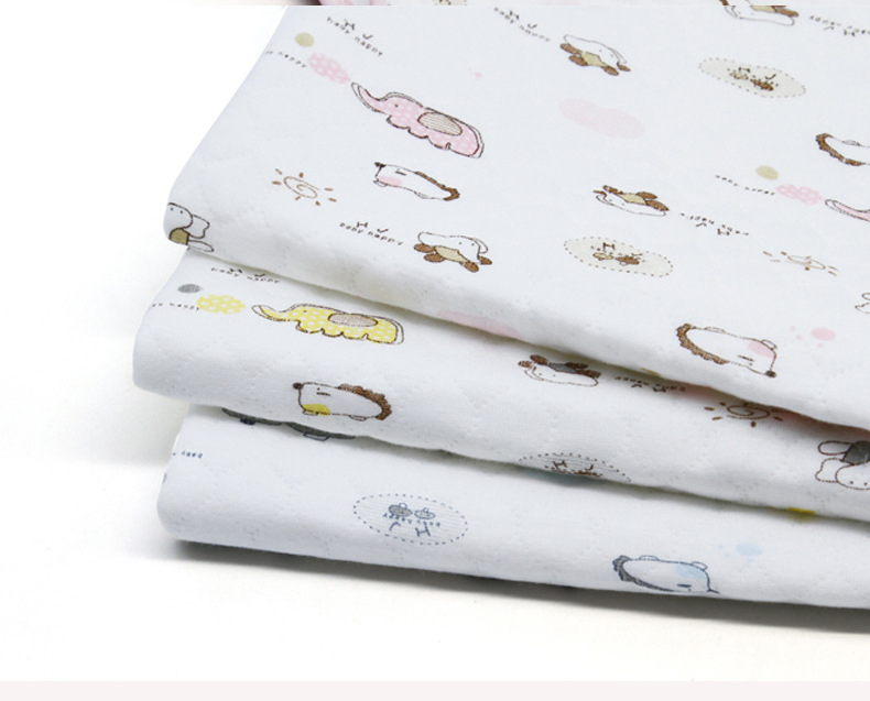 Wholesale Pad Printed Sheet Baby Bed Cover Fitted Crib Underpad