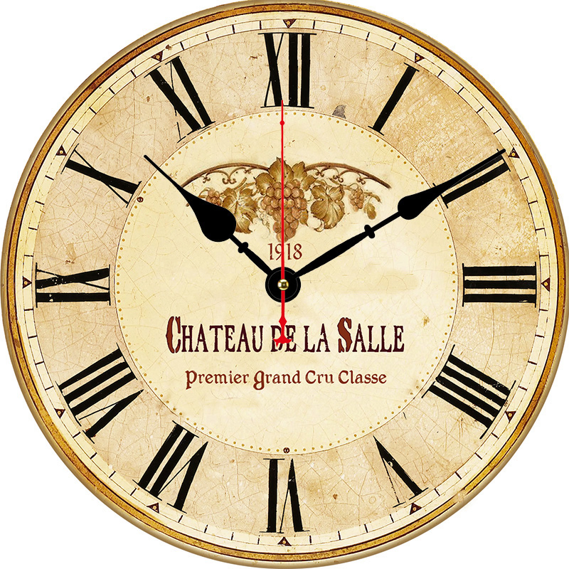 Dia 30/34/40/60cm MDF Large Promotional Gift Wood Wall Clock Silent Quartz Battery Operated Digital Alarm Clock for Kitchen/Living /Bed Room-Hlc20052