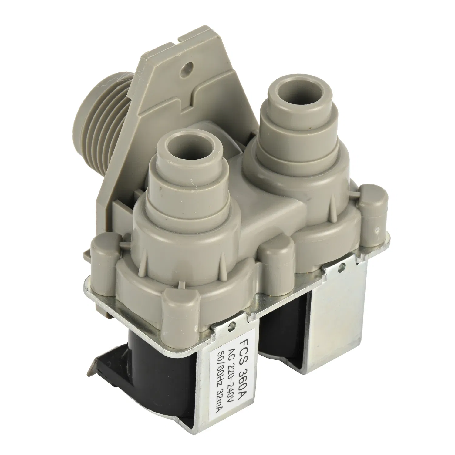 AC220-240V Washing Machine Solenoid Valve, Fully Compatible Automatic Washing Machine Replacement Water Inlet Valve