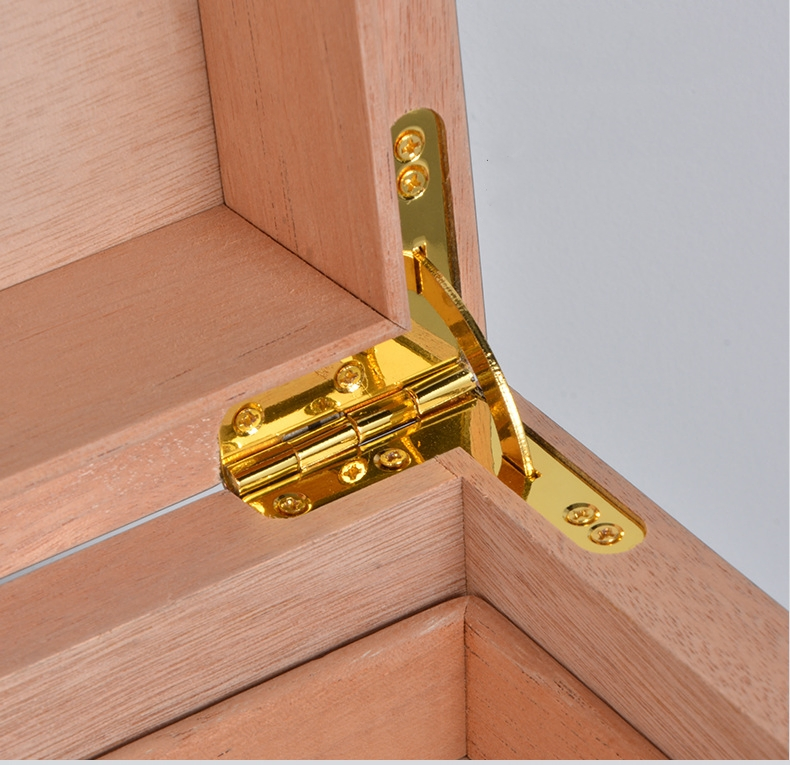 High-End Double Layers Large Capacity Wood Household Cigar Storage Humidor Cabinet Box