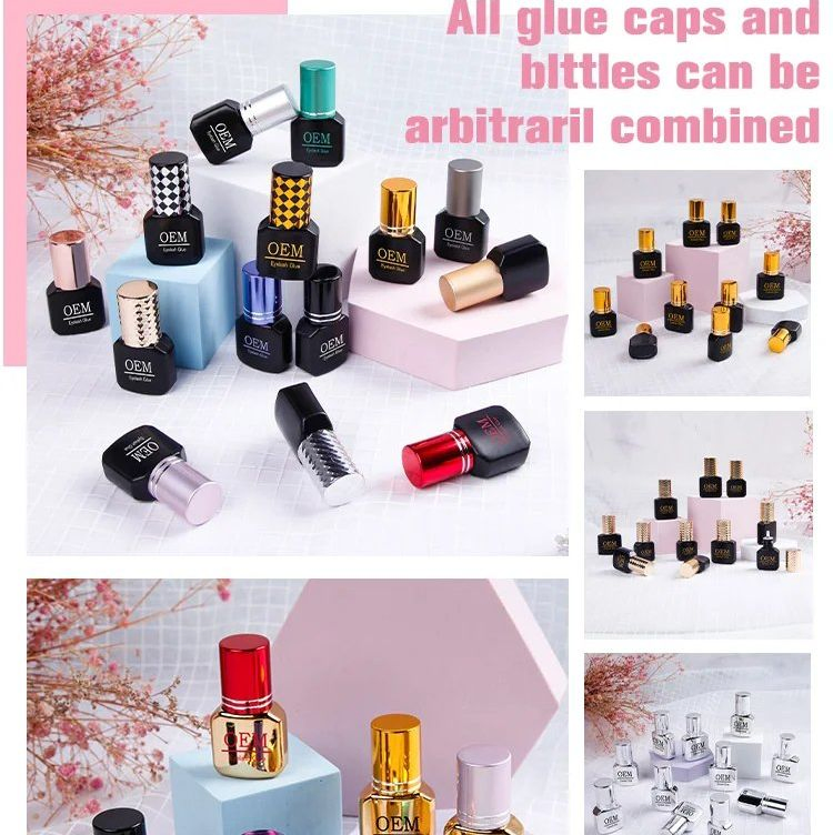 Black /Caramel Eyelash Glue/ Primer / Remover/Gel Cleaner Lashes Individual Lash Adhesive Extension Glue Korean with Private Label