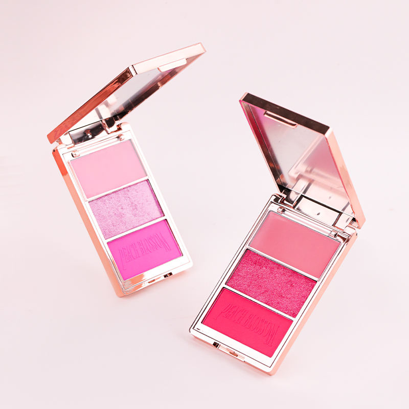 Ty Makeup Blushes Multi-Function Pigmented Blush Highlighter Contour Makeup Palette Private Label Vegan Blush Palette