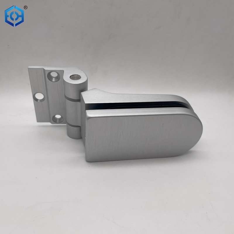 Silver Aluminum Glass to Wall Pivot Hinge for Interior Glass Door