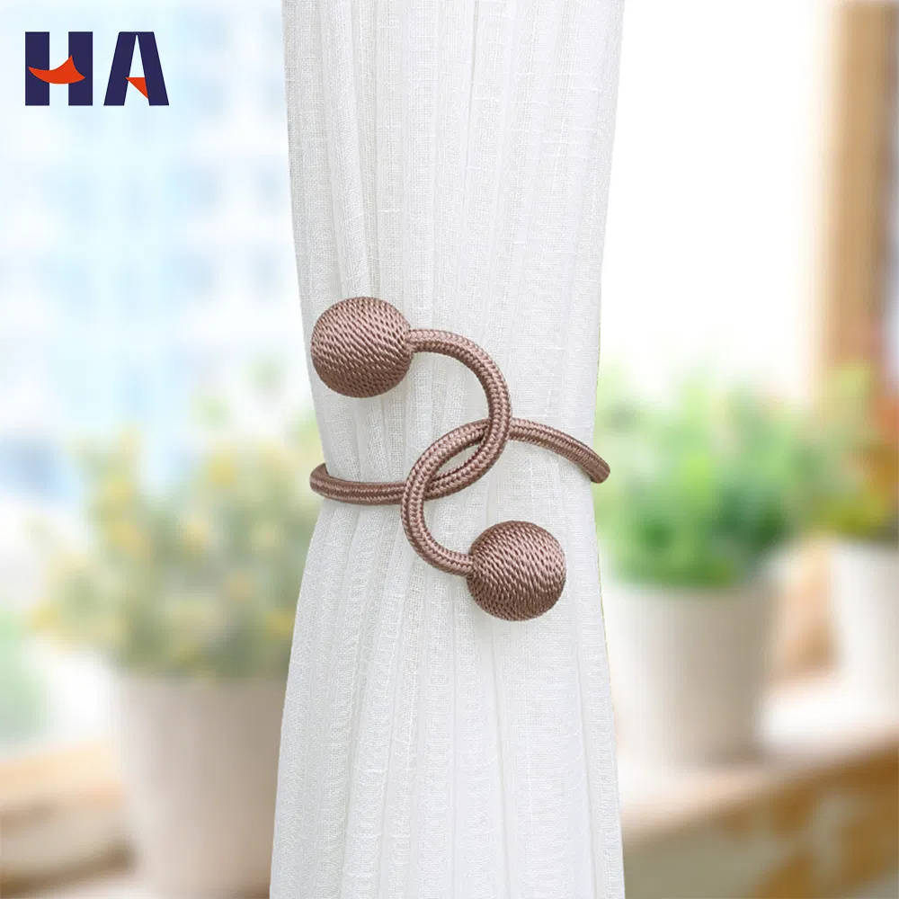 High Quality Modern Customized Colors White Curtain Accessories Tiebacks Hook Buckle Tieback Black for Draperies Decorative
