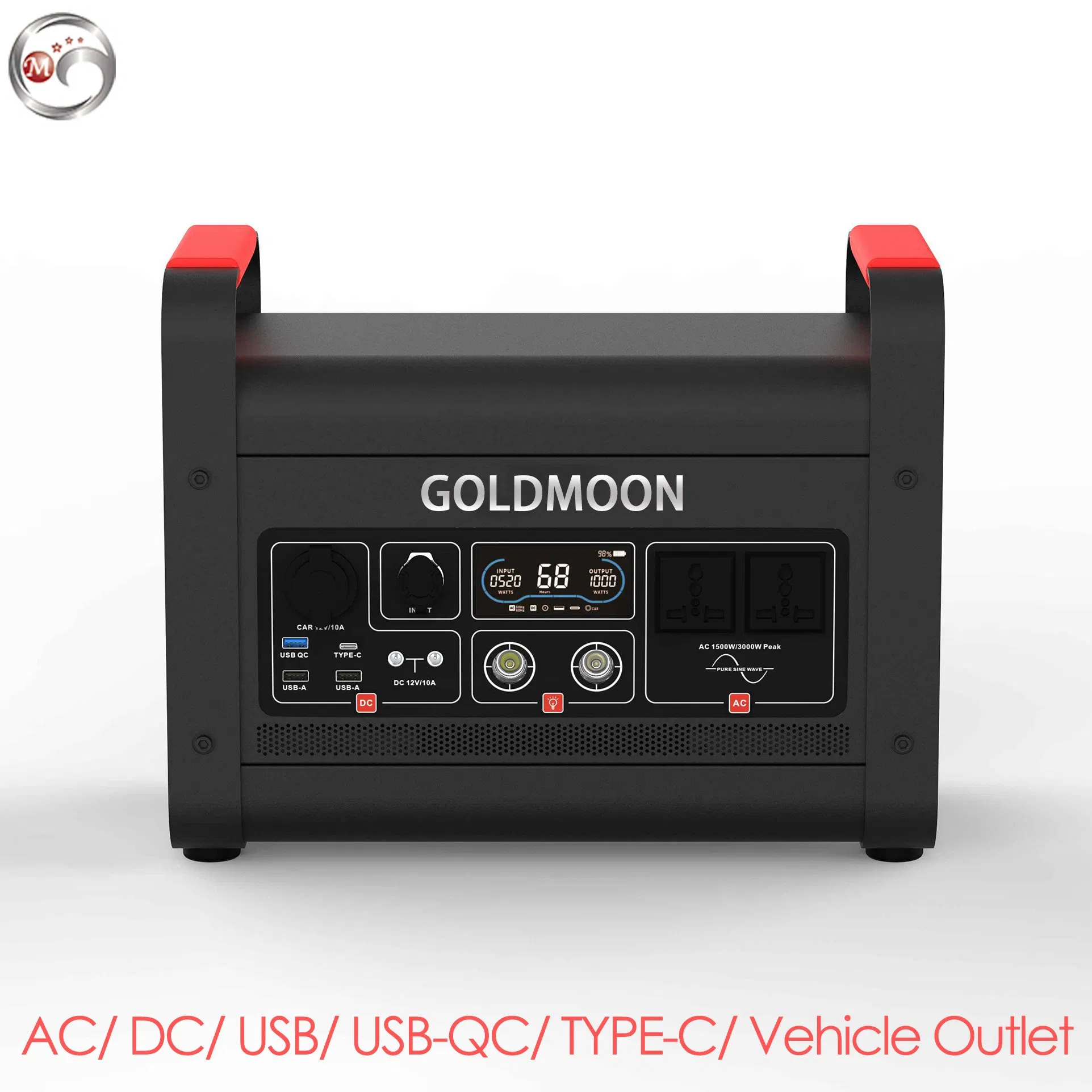 Goldmoon 110V Outdoor Lithium Solar Generator Bank Power Station