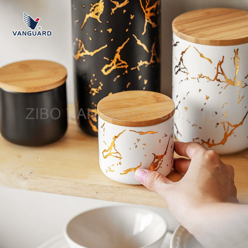 Керамический контейнер для сахара с крышкой