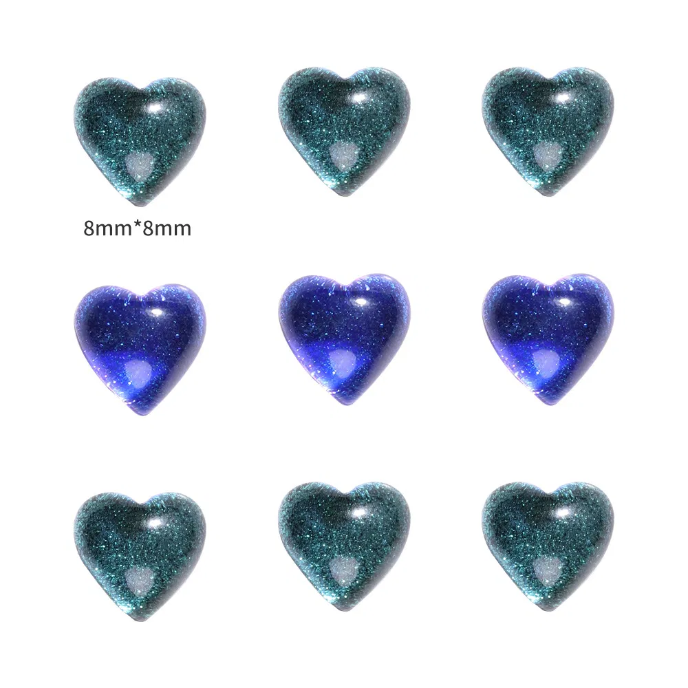 2024 New Material of Love Shaped Nail Decoration