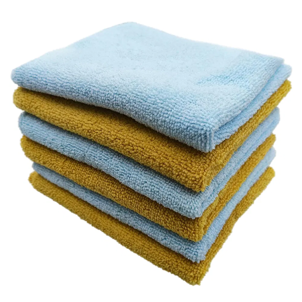 Microfiber Car Washing Towels Hot Cut Edge Small Square for Car Cleaning