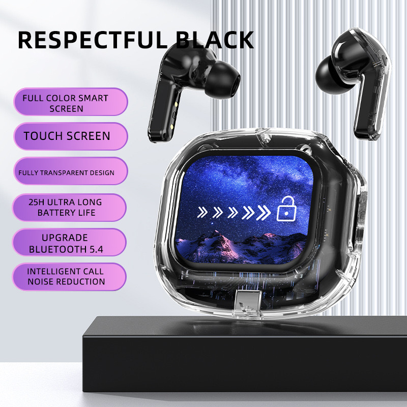 Наушники Airmax Bluetooth с цветным LCD-экраном