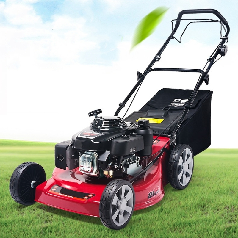 Бензиновая самоходная газонокосилка Sanli с мульчированием