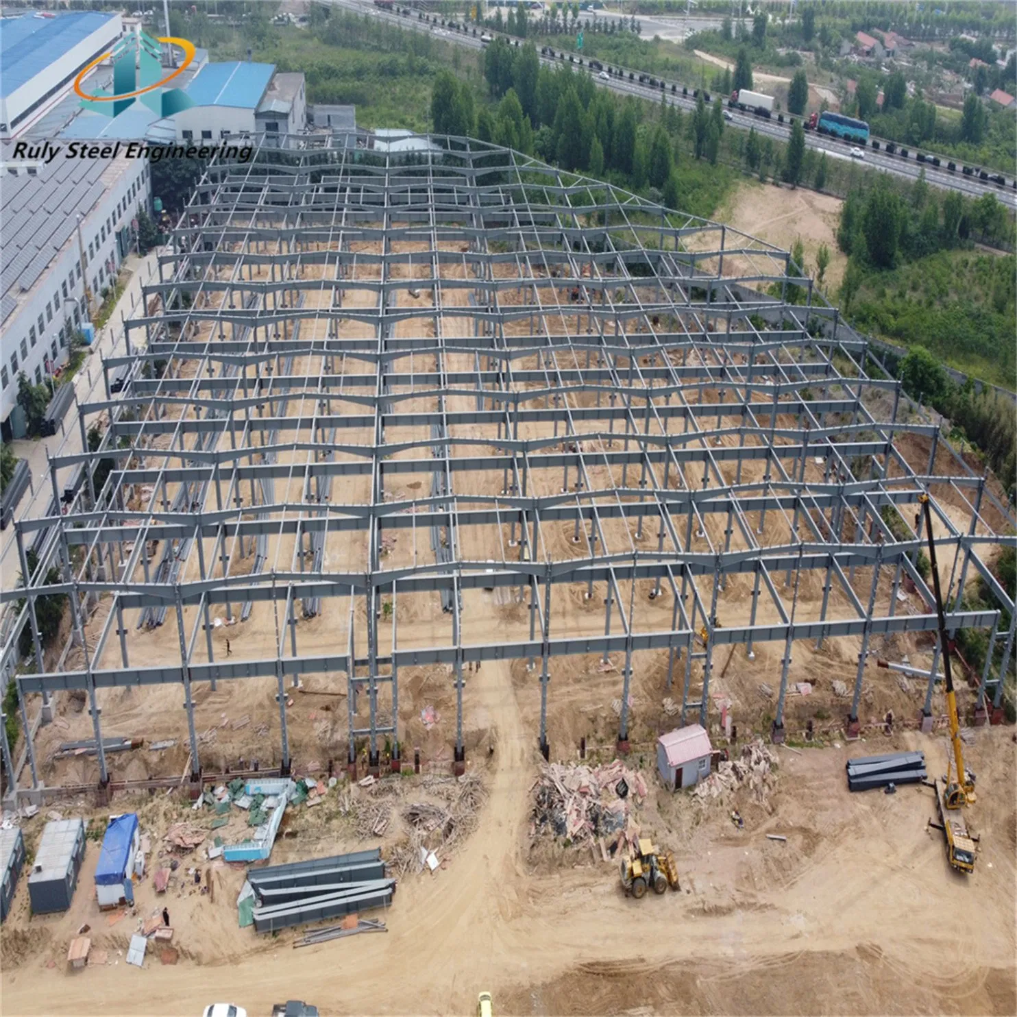 Steel Staircase Handrail Prefab House Steel Structure Building Warehouse Home