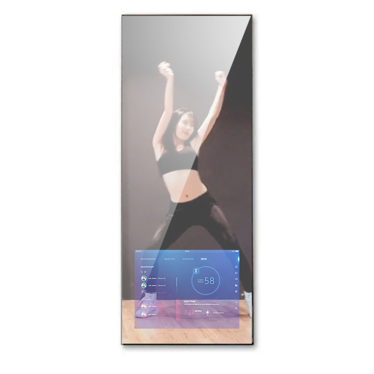 43 Inch Floor Standing Smart Fitness Mirror for Sport Room