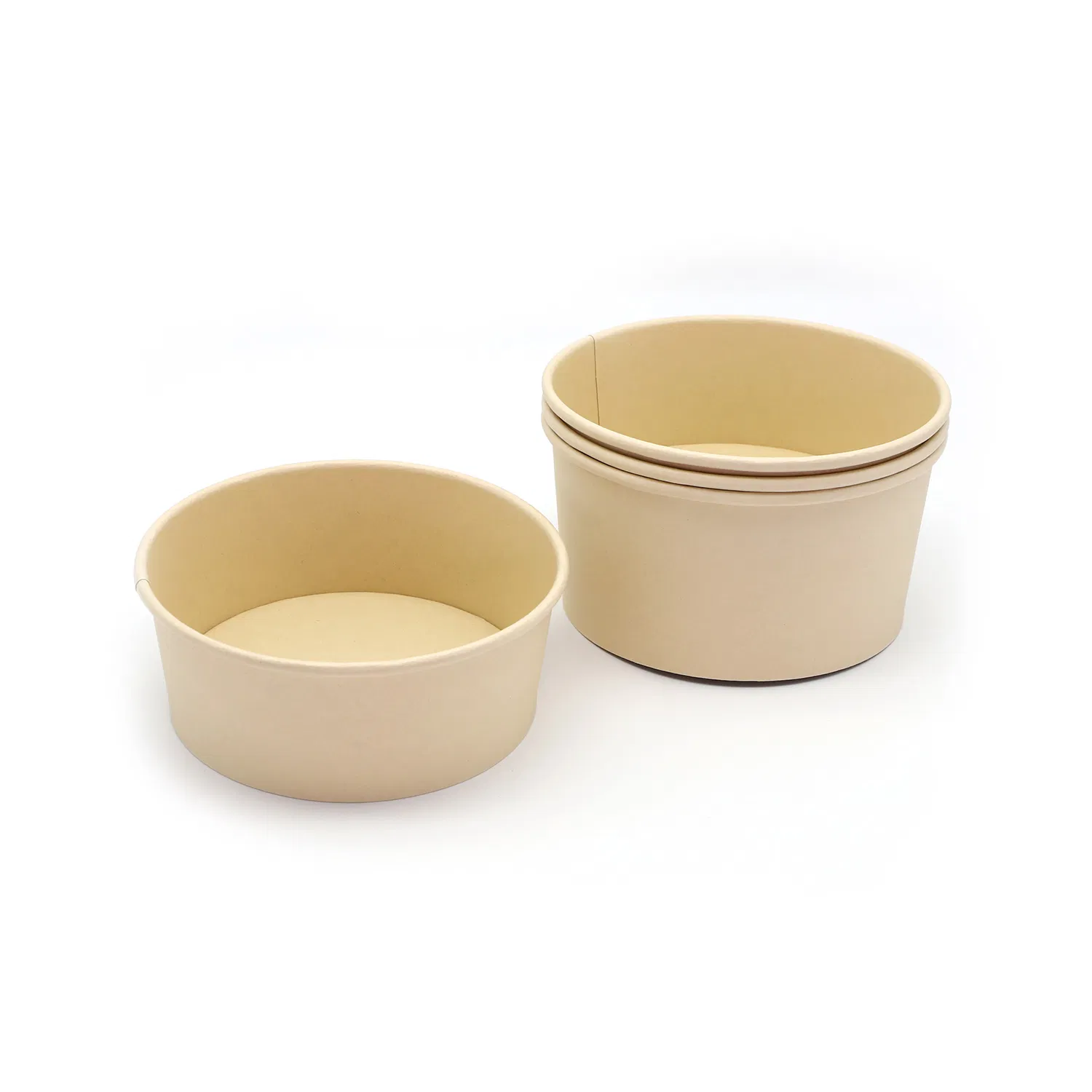 Compostable Disposable Biodegradable Hot Soup Bowl/Salad Bowl with Pet Lid