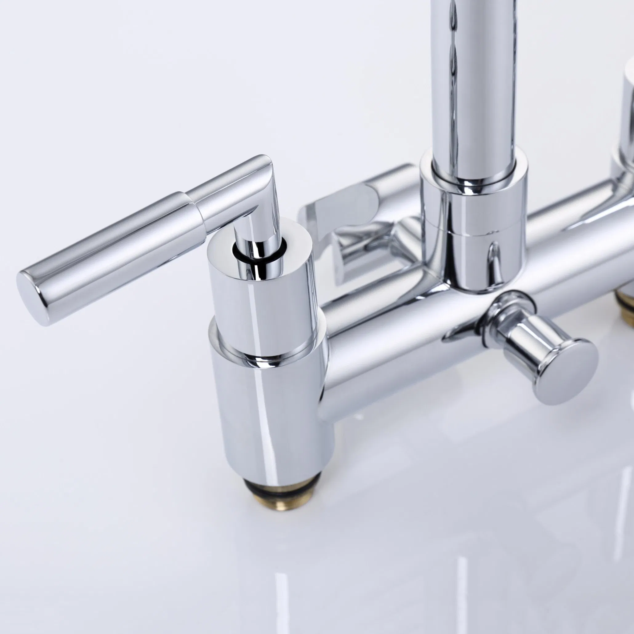 Luxury Design Freestanding Bathtub Faucet Shower Mixer Taps European Floor Mounted Shower Set with Handle Shower