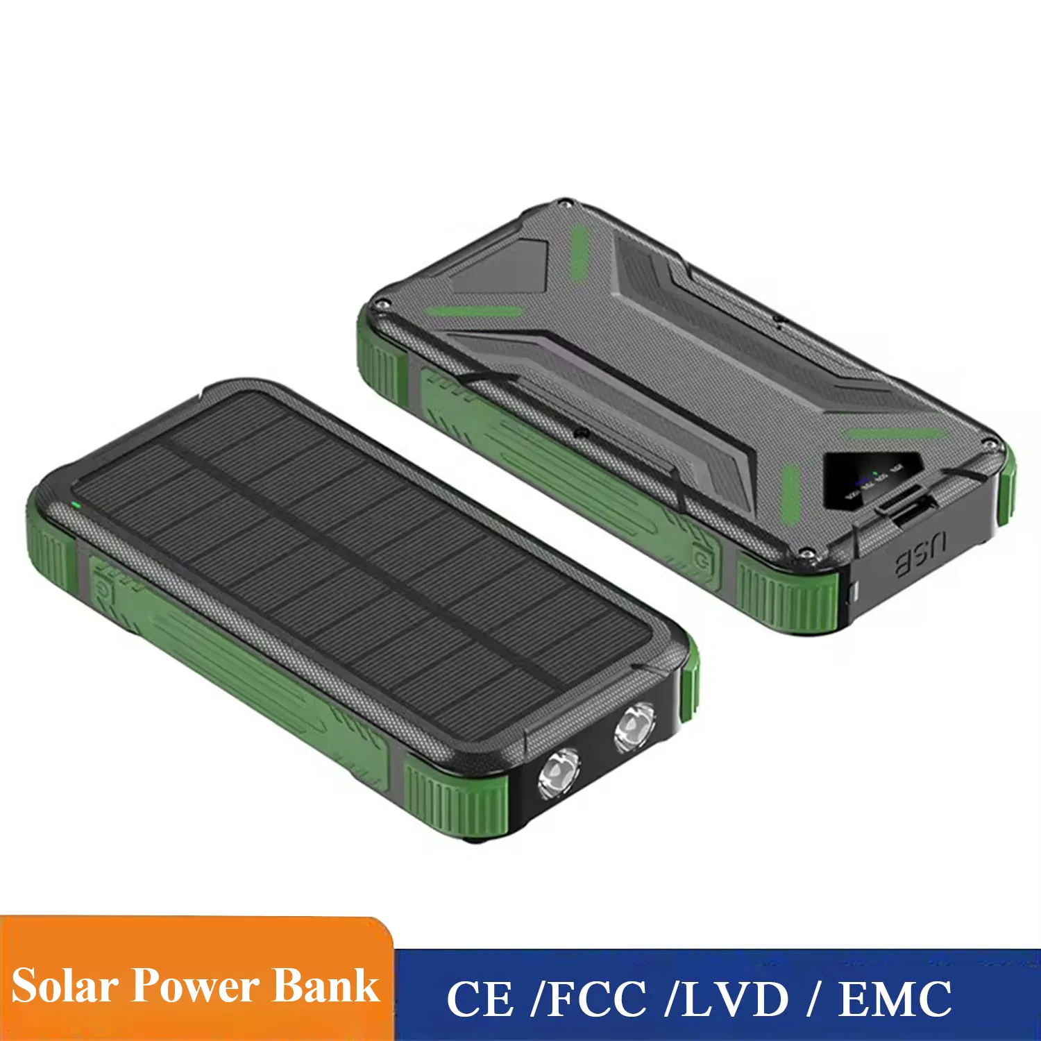 High-Capacity 20000mAh Portable Power Bank for Outdoor Enthusiasts