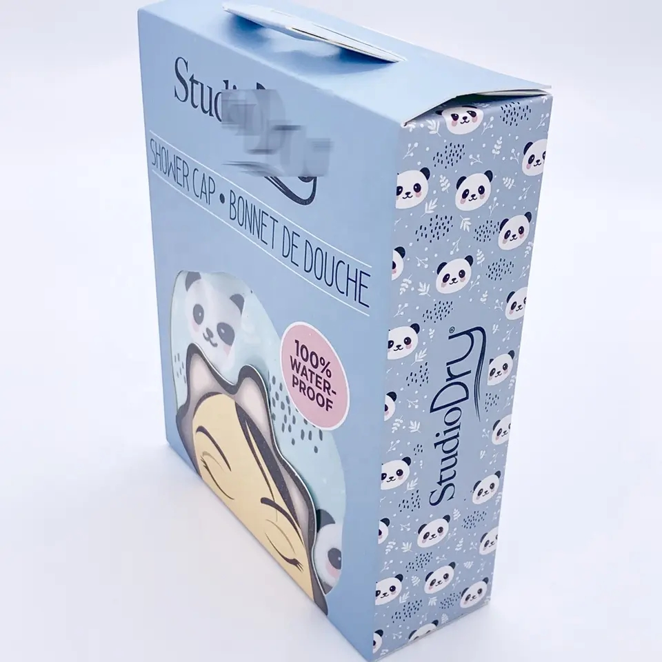 Quiet Girl High Quality Printed Shower Caps Waterproof Shower Cap