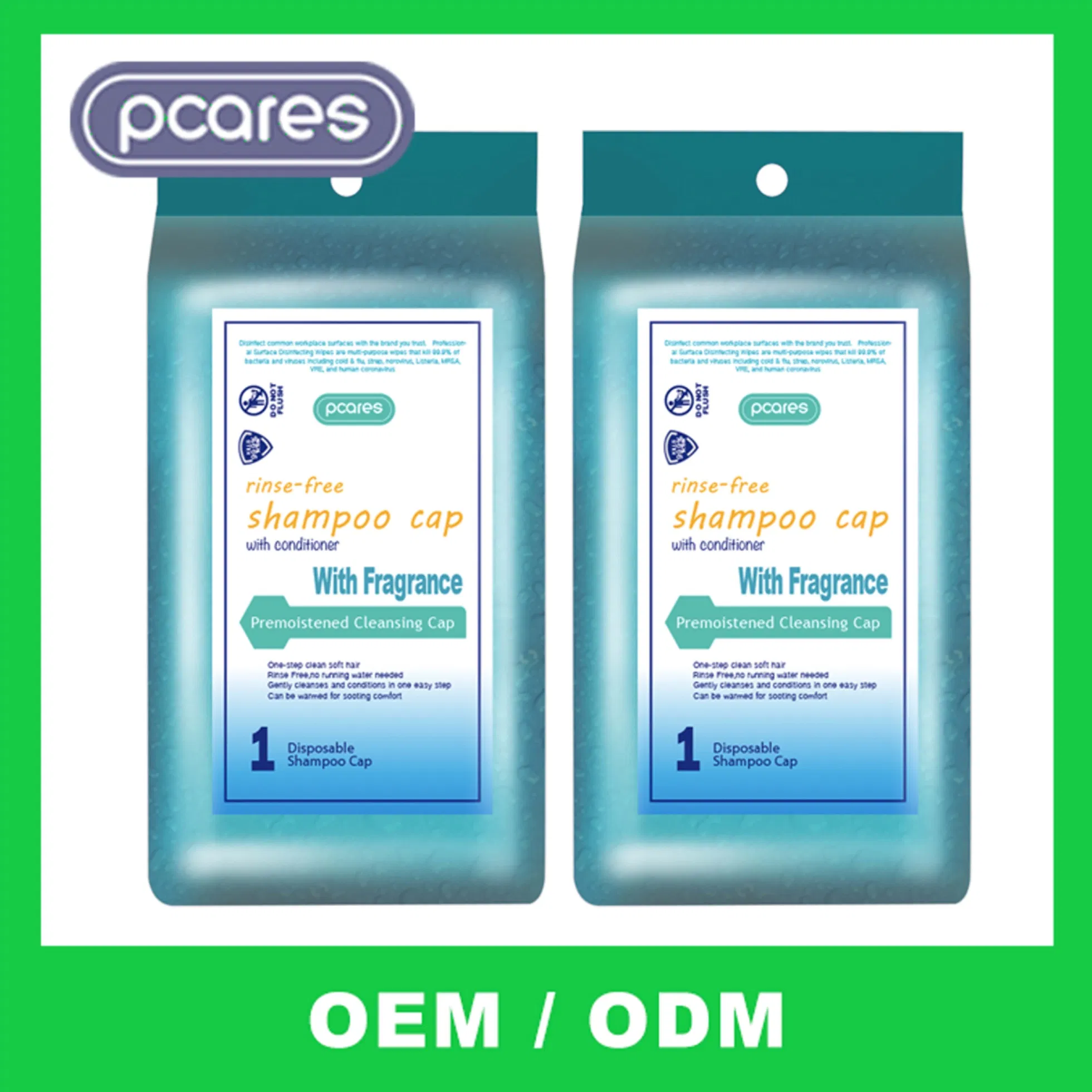 Elderly Shower Cap Hospital Rinse Free Bedridden Hair Wash Nursing Dry Shampoo Cap Waterless No Rinse Disposable Shampoo Caps