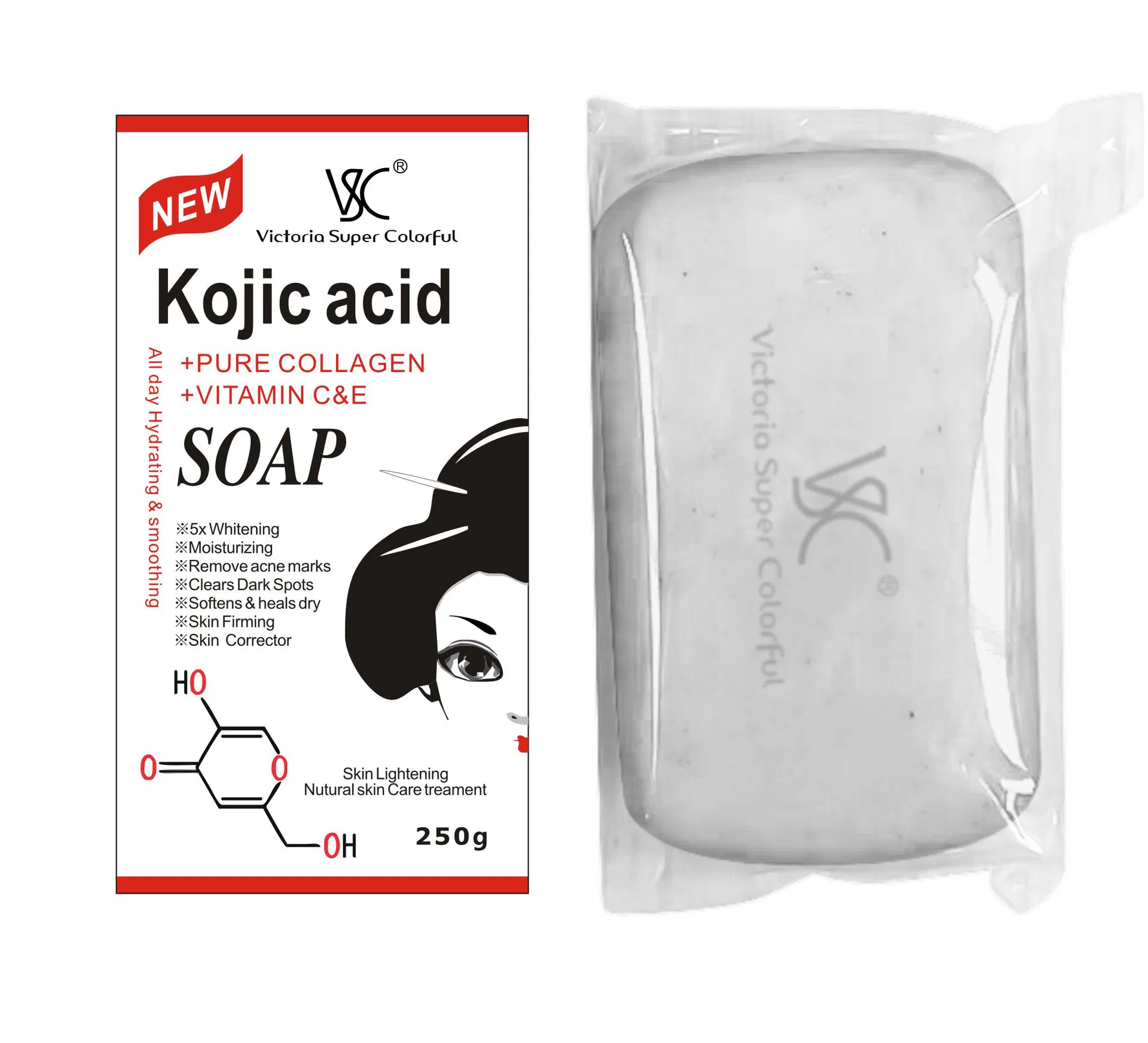 Whitening Corrector Lightening Skin Solid Bar Chrysophanol Arbutin Soap