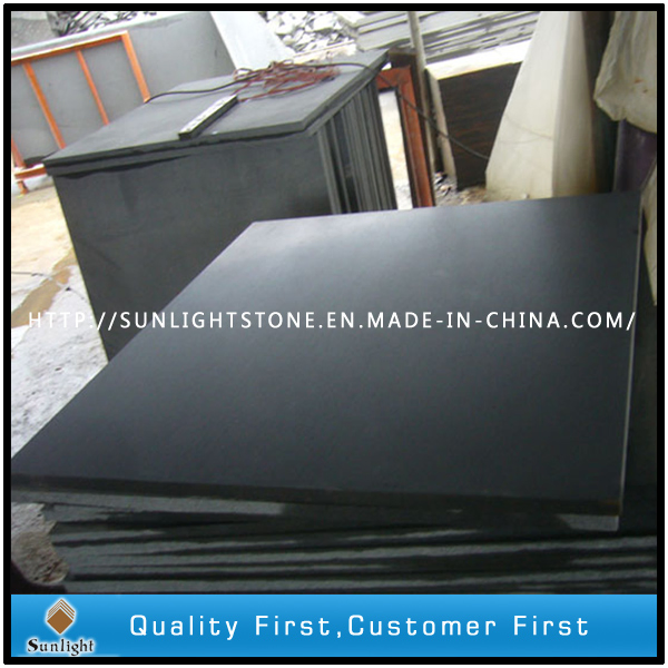 Hainan Dark Basalt Tiles, Honed Grey Basalt, Black Basalt